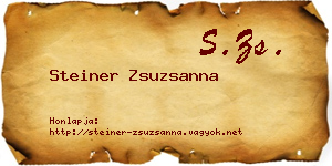 Steiner Zsuzsanna névjegykártya